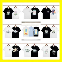 Designer heren T-shirt Losse Casablanc bedrukte shirts Korte Mouw Zomer Mode Casual High Street Top Tees Aziatische Maat S-3XL yhh