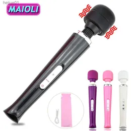 Maioli 10 Speed ​​Ultra Powerful Big Vibrator Body Massager AV Stick G-Spot Stimulator Sex Product Sex Toy for Women USB Laddning