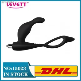 LEVETT Massager Vibrating Anal Adult Sex Toy For Couple Waterproof Mignon Prostate Men Butt Plug Male Silicone Delay Ejaculation L230518