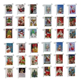 Merry Christmas Garden Flag Courtyard Camping Flags Various Festivals Holiday Styles Welcome Yard Banner Linen Material