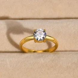 Pierścionki ślubne 2 mm sześcienne cyrkonia pierścionek zaręczyn