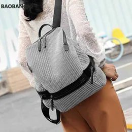 Backpack New Fashion Nylon Backpacks Women Zippers Pockets Ladies Large Capacity Travel School Bags Backpacks Female Silver GrayBlack J230517