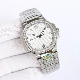 Reloj de moda de lujo para hombre, reloj automático de zafiro de acero inoxidable, reloj luminoso resistente al agua, reloj de pareja de diamantes