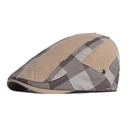 BERETS LDSLYJR 2021 BOTTOM SURE SOMMER PATCH WORK NYHETER Pojkar Flat Top Hat Man och kvinnlig målare BERET 117 G230612