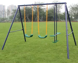 Metall Swing set utomhus med glidflygplan för barn, småbarn, barn