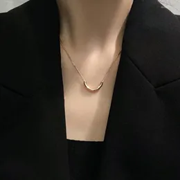 Choker Koreanische Mode Bogenförmigen Anhänger Halskette Für Frauen Punk Gold Silber Farbe Metall Kette Halsketten Kragen Vintage-Schmuck