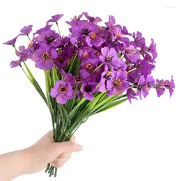 装飾的な花バイオレット人工紫色のユーカリスイリバイオレ