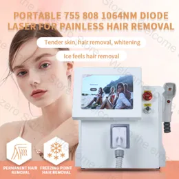 2023 PORTABLE 2000W 808NM DIODE LASER 755 808 1064NM Våglängd fryspunkt Permanent hårborttagning