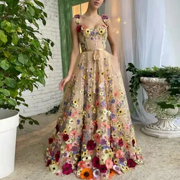 Urban Sexy sukienki kwiat bajki formalne impreza ukochana długie luksusowe sukienki wieczorowe koronkowe aplikacje Aline Tiul Tiul Sukienka dla gości 230612