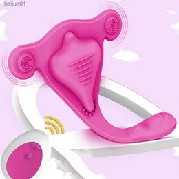 Potężne majtki wibrator dla kobiet pochwy masażer do noszenia łechtaczka stymulator zdalny Control Dorosły Sex zabawki para gier porno L230518