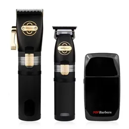 Saç düzeltici Profesyonel Clippers Erkekler için Berberler Kablosuz Berber Kesme Kiti Sakal düzelticiler saç kesimi makinesi 230612
