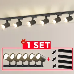 Night Lights Led Track Light Set Spotlight 220v Shop Lighting Rail 12/20/30/40W Spot Led Lights T Track Lamp for Clothing Living Room Home