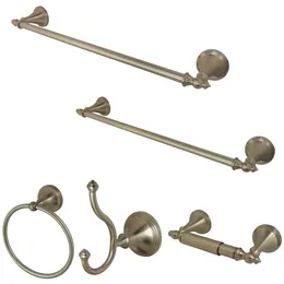 Kingston Brass BAHK1612478SN Set di 5 accessori da bagno Napoli, nichel spazzolato