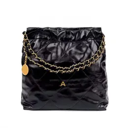 10A зеркало качество роскошных дизайнеров сумки мини -ковша сумки 22 сумочка 35 см для покупок сумки из одеяла из одеяла с кошелькой.