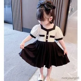 فساتين الفتاة فتاة صغيرة العطر الرائحة فستان الصيف الأميرة النسخة الصغيرة روبا ROPA R230612