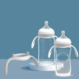 Baby Bottles# Upgrade baby with plastic material and the bottle handle is easy to repair G220612