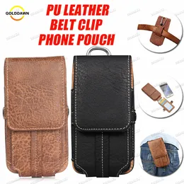 PU Leather Belt Holster Pouch Clip Phone Cases For iPhone 14 13 12 11 Pro Max Mini XR XS X 8 7 Plus Samsung S22 S21 S20 Note20 Huawei Xiaomi Universal Cellphone Cover