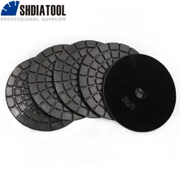 Polijstpads SHDIATOOL 5 tamponi diamantati per lucidatura disco abrasivo nero lucido per granito marmo ceramica disco in terrazzo