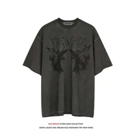 Uomo Vintage Core Y2k Fairy T-shirt Goth Cyber Hombre Crop Top Fairycore Accessori Abbigliamento Baby Tee Brown Grunge Mujer 2nak4