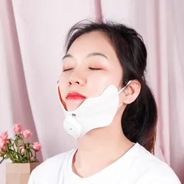 Face Massager Portable EMS Lifting Silicone Pad VFace Slimming Stimulator Chin VLine Up Tighten Remove Double Body Fat 230612