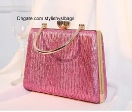 Totes XIYUAN Female Gold/Black Evening Clutch Bag 2023 New Shiny Dinner Purses Ladies Luxury Designer Shoulder Bag High Quality Totes