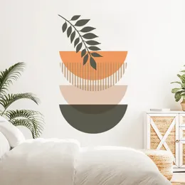 Boho abstrakcyjne sztuka geometryczna słoneczna księżyc usuwa się naklejki ścienne dożywotnie DIY WALL NACKA Pokój dla dzieci nowoczesne wnętrza wystroju domu