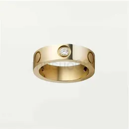 Bandringar Högkvalitetsdesigner Designad kärleksskruv Ring Mens Ring Classic Luxury Designer Jewelry Women Titanium Steel Eloy Material Fade Never Fade Non Allergic 456m