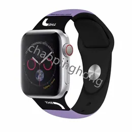 Banda de relógio de designer pulseira inteligente para pulseiras de relógio de maçã 38 mm 49 44 45 mm série iwatch 8 9 4 5 6 7 pulseiras de silicone pulseiras de silicone padrão impresso em 3D para homens e mulheres