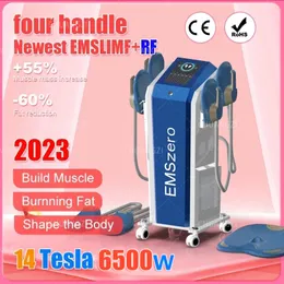 2023 EMSZERO NOVA EMS 6000W NEO 14TESLA 4 핸들 및 골반 자극 패드 옵션 eMsslim을 갖춘 HI-EMT 근육 조각 기계