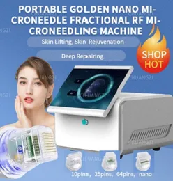 Large Screen RF Beauty Microneedle Acne Scar Stretch Removal RF Skin Tightening Portable Household Beauty Instrument