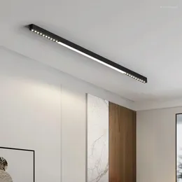 Ceiling Lights LED Long Linear Lamp Living Room Surface Mounted Without Main Minimalist El Dining Bedroom Grille
