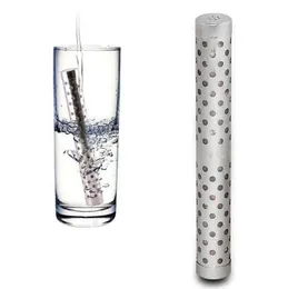 Hälsa alkalisk vattenpinne Stick Rostfritt pH Väte Negativ jonisatormineraler Wand Health Water Purifier Filterbehandling 80st