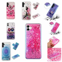 Quicksand Soft TPU Cases For Samsung A04E A13 5G A14 A24 M13 F13 Cute Lovely Butterfly Sexy Girl Owl High-heeled Shoes Unicorn Flower Liquid Diamond Bling Glitter Cover
