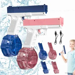 Sand Play Water Fun Electric Gun Auto Até 35 Range Super One-Button Automatic para Summer Pool Beach Party R230613