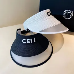 Cappello di design di lusso moda parasole classico a due lettere Berretto da spiaggia berretti da viaggio all'aperto buono bello Traspirante paglia tessuta top moda turismo