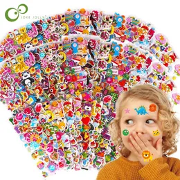Barn leksaksklistermärken 40 20 olika ark 3D puffy bulk för tjej pojke födelsedagspresent scrapbooking lärare djur tecknad gyh 230613