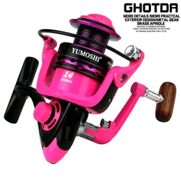 BAITCASTING REELS GDA Pink Spinning Fishing Reel 20007000 Saltwater Aluminium Eloy Spool Summer Gear 230613