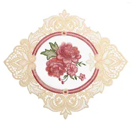 Guardanapos de mesa porta-copos florais copos de flor rosa guardanapos de papel topos criativos decoração de jantar de vidro com glitter