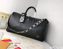 7A borse da viaggio di alta qualità borse da viaggio unisex deluxe borse a tracolla di lusso Damier borsone in pelle di tela grafite tote shopping per le vacanze del fine settimana borse KEEPALL M57416