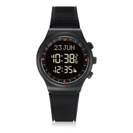 ساعات الأطفال على مدار الساعة Azan من أجل الصلاة الإسلامية مع Qibla Compass Islam Backlight Sport Watch تشمل التقويم الهجري أو الفجر 230612