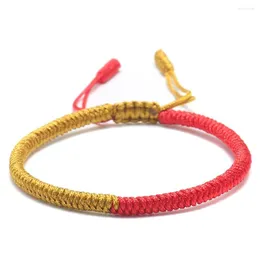 Charm Bracelets BOEYCJR Budismo Tibetano Casal Braided Rope Bangles Moda Jóias Feito à Mão Pulseira da Sorte Para Homens Mulheres