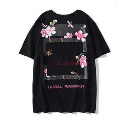 Offes 2023 Summer T Shirt Mens Womens Designers TシャツルーズティートップスマンカジュアルシャツLuxurys StreetwearショーツスリーブポロスTシャツサイズS-Xホワイトティー