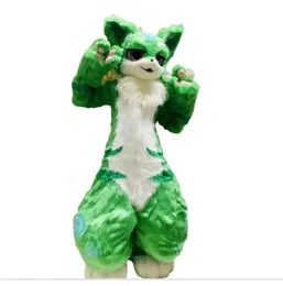 Fox Dog Mascot Costume Husky Fursuit Walking Halloween Set Straight Leg Does