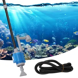 Tools Cleaning Tool Filter Pumps 28W Gravel Cleaner Siphon Aquarium Accessories Electric Aquarium Fish Tank Water Change Pump EU Plug