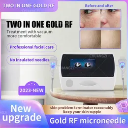 2 In1 Professional Microneedle RF Skin åtdragning Face Lyftmaskin Fraktionerad RF Microneedle Machine