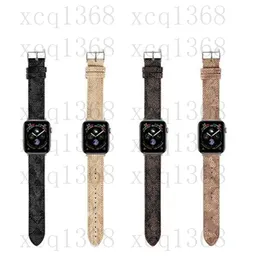 Apple Watch Strap Bands Smartwatch Band Series를위한 정품 가죽 watchband 1 2 3 4 5 6 7 S1 S2 S3 S3 S3 S4 S6 S7 SE 38mm 41mm 44mm 45mm 49mm 디자이너 스마트 시계 스트랩