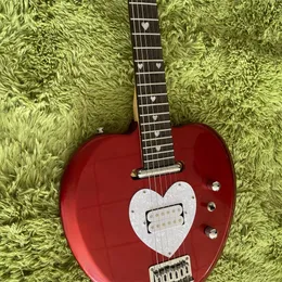 Kundenspezifische Heart-Gitarre auf Lager und in verschiedenen Farben. Schneller kostenloser Versand