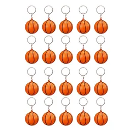 Key Rings 20 Pack Basketball Ball Keychains For Party Favors Stress School Carnival Reward Sports Centerpiece 230612