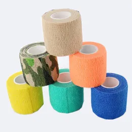 Tattoo Grips 12pcsbox 2 x5 yards EZ Bende coesive Colorful Elastic Tattoo Grip Bandage garza tattoo grip per machine grip 230612