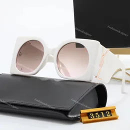 White Sunglasses luxury designer sunglasses lunette Brand Sunglasses Designer Sunglass High Quality eyeglass Women Men Glasses Womens Sun glass With box 3512